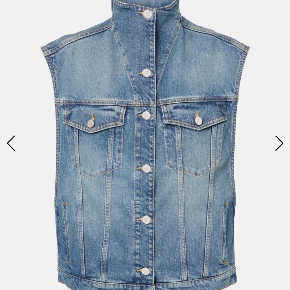 Alaia Light Blue Denim Vest